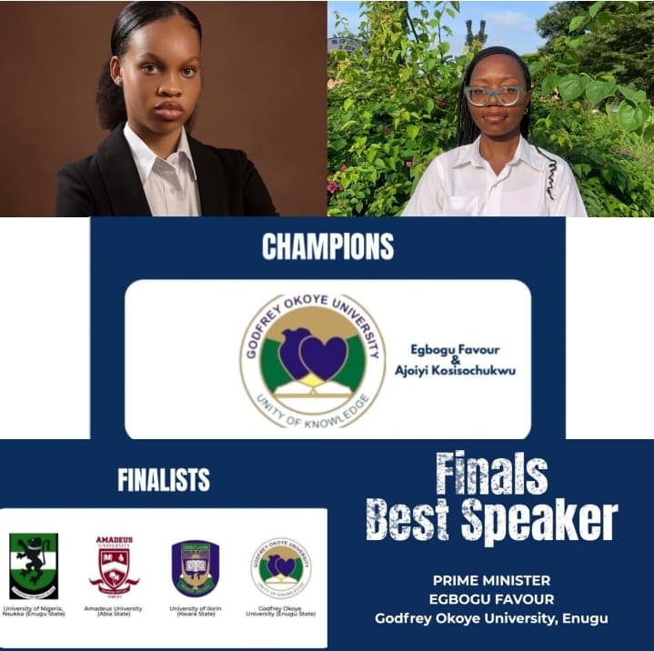 Defeating the best to become the best: GOU is the Champion of the NUC Debating Championship (NUCDC) 2026.